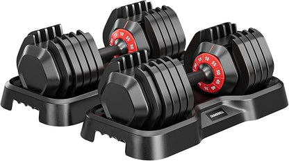 55LB Dumbbell, Adjustable Dumbbell Set, Free Dumbbell