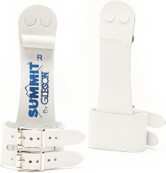 Gibson Summit Gymnastics Ring Grips for Boys - Durable Leather Grip with Secure Buckle or Hook/Loop Grip - Hand Grips for Gymnastics Rings Kids - Gymnastics Equipment & Accessories, Made in USA