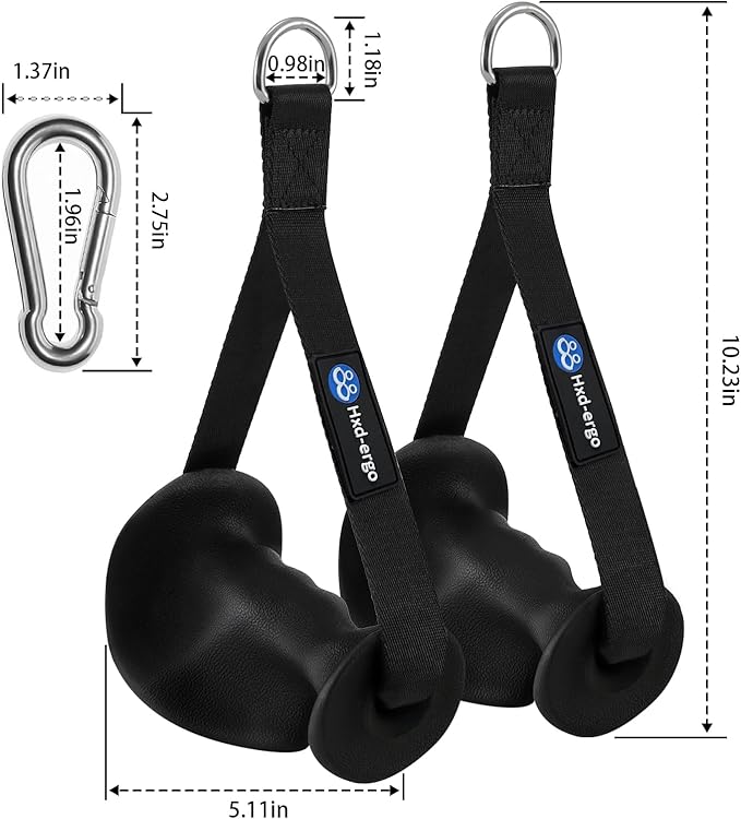 Ergonomic Exercise Handles for Cable Machine Attachments, Pilates, Strength Training Workout，Resistance Bands Heavy Duty Working Out Handles Accessories