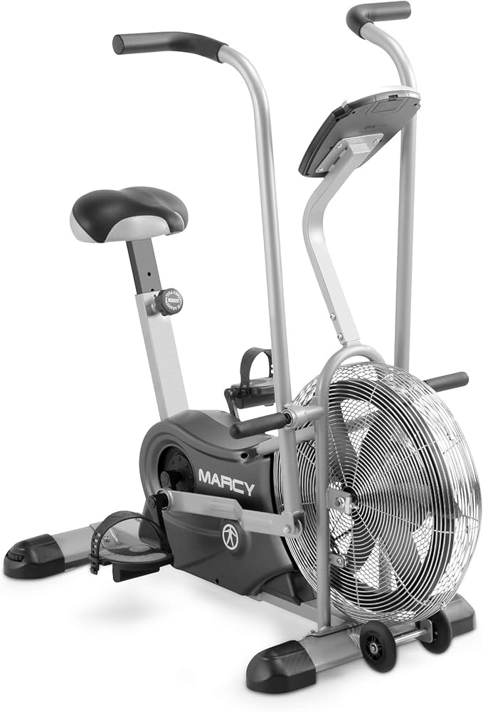 Marcy Air-Resistance Exercise Fan Bike With Dual Acction Handlebars