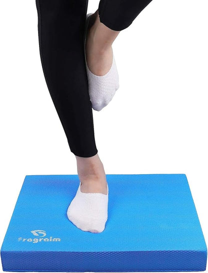 Balance Pad, Non-Slip Foam Mat & Ankles Knee Pad Cushion for Physical Therapy, Rehabilitation, Core Balance and Strength Stability Training, Yoga & Fitness, 15.7 x 13 x 2 Inch