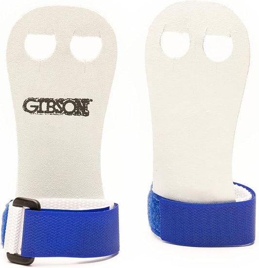 Gibson Rainbow Gymnastics Grips for Beginner, Unisex Durable Leather Grip with Hook & Loop Closure for Secure Grip & Wrist Support, Athletic Grips & Hand Protection for Young Gymnasts Made in USA