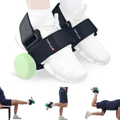 Dumbbell Foot Attachment, Tibialis Trainer, Adjustable Ankle Weights, Ankle Straps for Weight Lifting, Leg Workouts at Home for Hip Flexors, Shin Splint, Hamstring Curls, Leg extensions, Home Gym Equipment