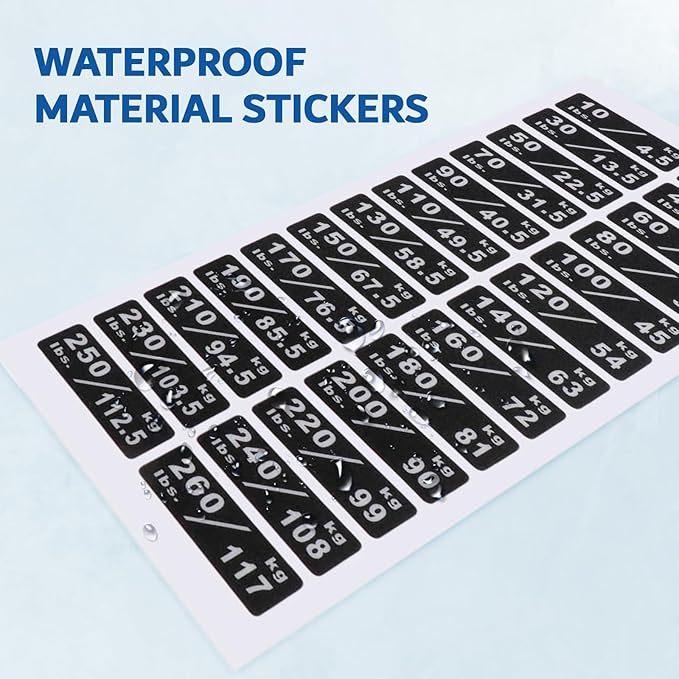 Weight Sticker Labels Weight Stack Labels 4.5kg to 117kg, Machine