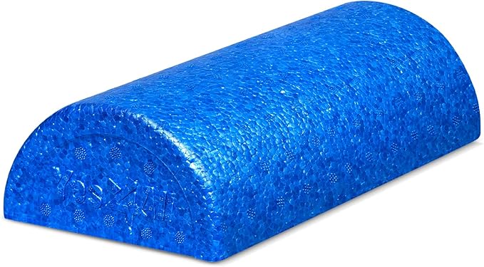 Yes4All High-Density Half Round EPP Foam Roller (12 inches - Blue)