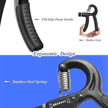 Hand Grip Suitable for Women, Kids and Other Small Hands. Hand Grip Strengthener Forearm Exerciser and Hand Workout Tool with Adjustable Resistance 11-132 lbs.