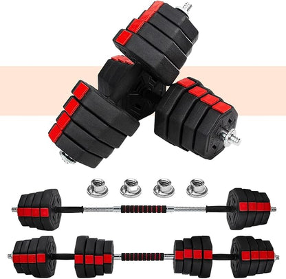 Yes4All Upgraded 44lbs/66lbs Pair Adjustable Weights Dumbbells Set, Free Weights Dumbbells Set with Connector, Cement Mixture