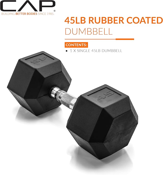 CAP Barbell Coated Hex Dumbbell Weight