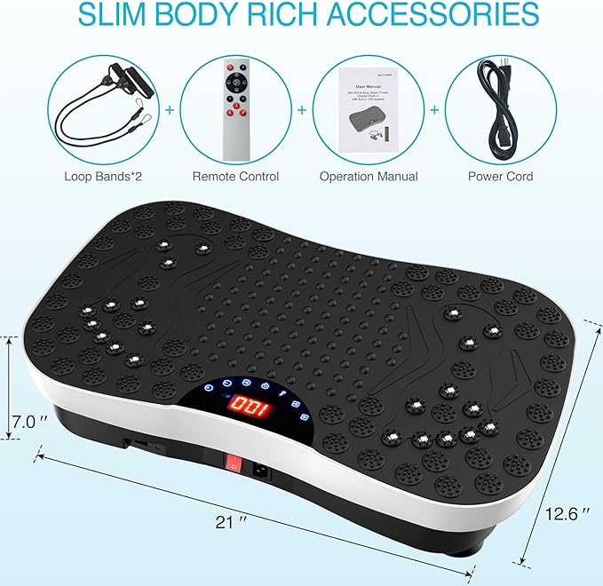 Vibration Plate Exercise Machine Whole Body Workout Vibrate