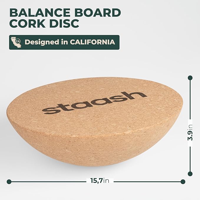 STAASH® Balance board trainer - incl. full accessories - Mate + FREE Videos Training Program