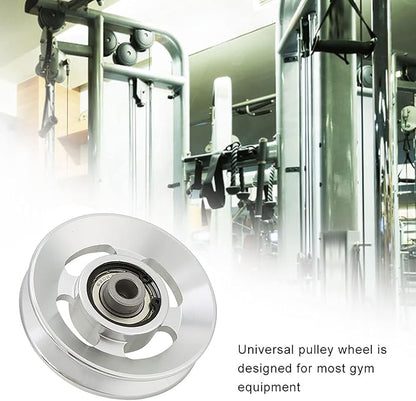 Fitness Pulley Universal Wheel Gym Strength Training Accessory Aluminium Alloy Wheel for Exercise Strength Training Equipment