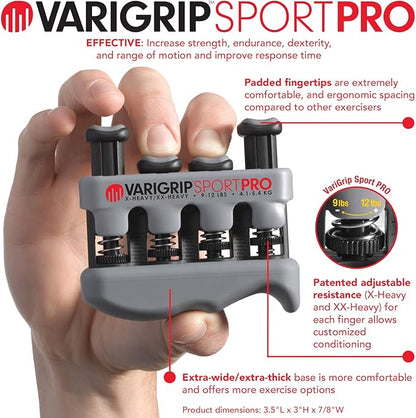 Dynatomy Adjustable Resistance Grip Exerciser (VGSP VariGrip Sport PRO