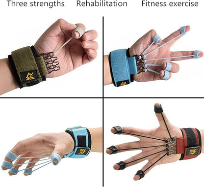 Finger Exercisers & Hand for Strength Grip Strengthener,Training with Alpha Gripz Trainer Stretcher, Strengthening Equipment for Wrist Physical Therapy Forearm Extensor