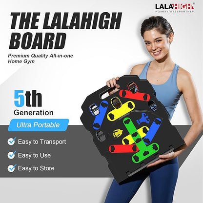 LALAHIGH Portable Exercise Equipment: Complete Home Fitness System with Gym Accessories for Full Body Workout at Home - Suitable for Men and Women