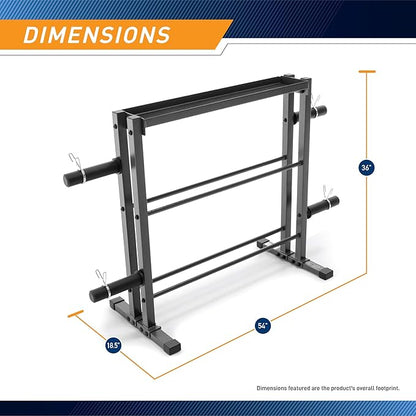 Marcy Weight Storage Organizer Racks for Dumbbells, Kettlebells, Weight Plates