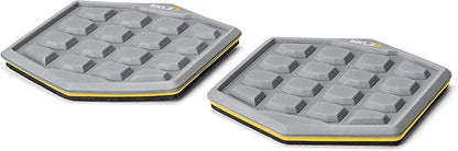 SKLZ Slidez Dual-Sided Exercise Glider Discs for Core Stability Exercises for Hands & Feet, Court Use, grey