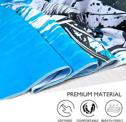 Beach Towel - Microfiber Beach Towels(71" x 40" - 1Pcs) - Quick Dry Sand Proof Absorbent Compact Beach Blanket - Lightweight Towel for Beach Swimming Surfing Sports Yoga Gym(Fish)