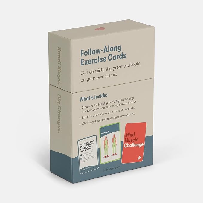 Bodyweight Transformation Journal and Elevate Exercise Cards. Complete Fitness System with Effective Bodyweight Exercises in a Card Deck. No Equipment Needed. #1 At home Fitness Journal/Fitness Planner for Women & Men.