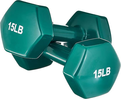 Amazon Basics Vinyl Coated Dumbbell Hand Weights