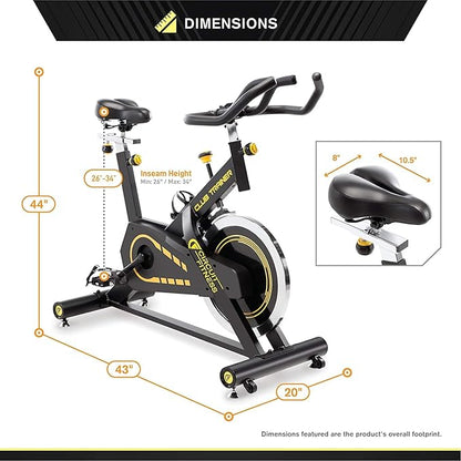 Circuit Fitness 40 lbs. Flywheel Deluxe Club Revolution Cardio Cycle Manual Resistance