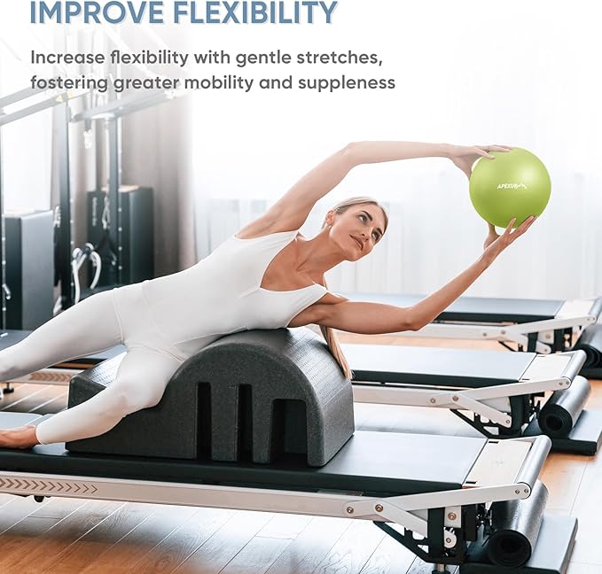 APEXUP Yoga Ball Exercise Ball, Pilates Ball, Anti Slip Stability Ball, Heavy Duty Gym Ball for Fitness, Balance, Core Workout, Physical Therapy