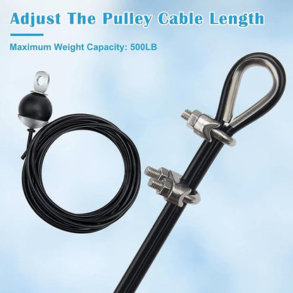 17Pcs Cable Attachments for Gym, Solid Rope Attachment for 5mm Fitness Pulley Cable Machine Gym Equipment for Home Gym Cable Replacement Parts Rope Attachment(17)