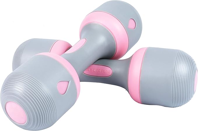 Nice C Adjustable Dumbbells Weights, Neoprene All-in-1 Options, Non-Slip, All-Purpose, Home, Gym, Office