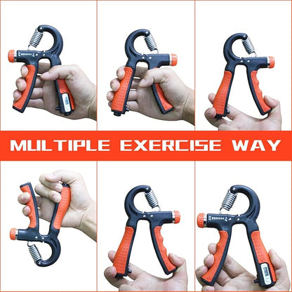 Grip Strength Trainer Adjustable Resistance 22-132 Lbs Hand Grip Strengthener Forearm Exerciser with Counter