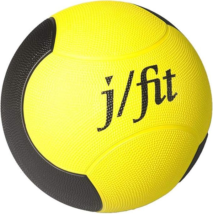 JFIT Premium Rubberized Medicine Ball, 8 LB