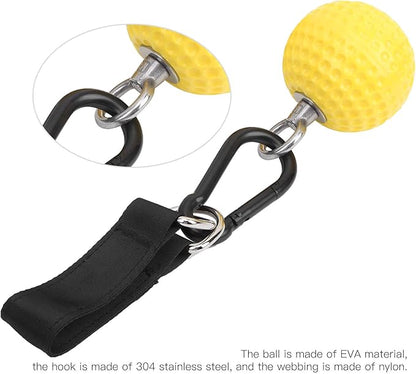 Health Gear Pull Up Grips Ball Grip Strength Trainer, Climbing Grip Strength Training Pull Up Grips Handles, Cable Machine Attachments, Pull Down Attachment for Hand Wrist Finger