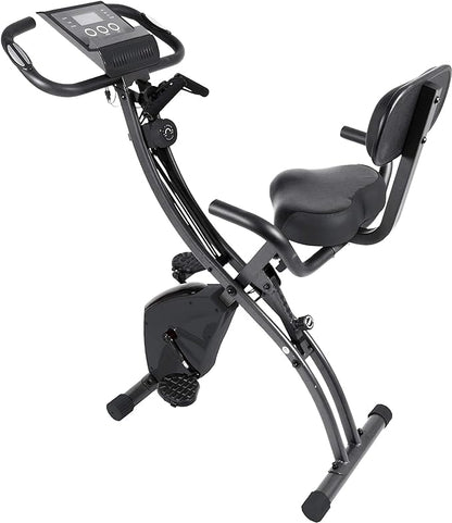 Echelon Flex Express Folding Exercise Bike: Magnetic, Foldable, Upright/Recumbent, Multi-Level Resistance, Arm Resistance Band, and LCD Display