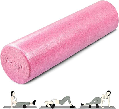 Yes4All High-Density Foam Roller for Back Pain Relief, Yoga, Exercise, Physical Therapy, Muscle Recovery & Deep Tissue Massage - 12, 18, 24, 36 inch