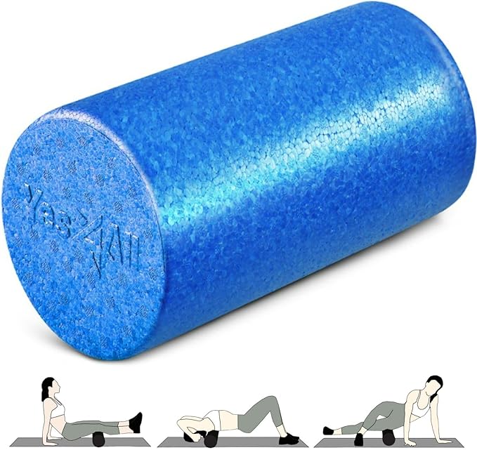 Yes4All High-Density Foam Roller for Back Pain Relief, Yoga, Exercise, Physical Therapy, Muscle Recovery & Deep Tissue Massage - 12, 18, 24, 36 inch