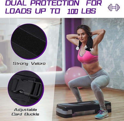 Hip Thrust Belt for Dumbbells Heavy with 2 Slip-Resistant Pads, Dumbbell Belt for Hip Thrust, Indoor and Outdoor Fitness, Easy to Use with Kettlebells, Plates, Hip Thrust Belt for Weights up to 100lbs