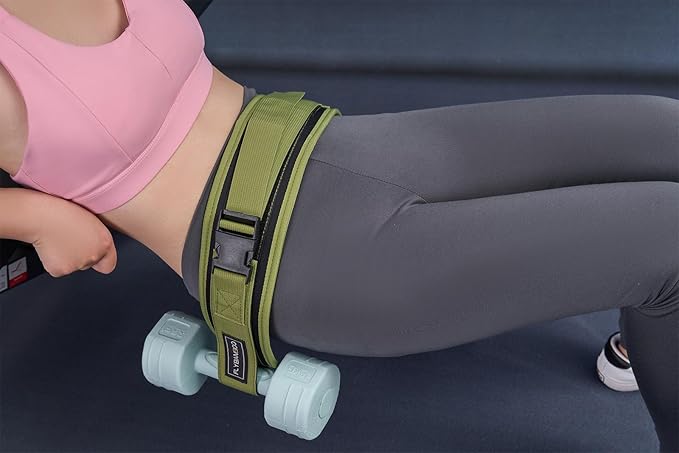 Hip Thrust Belt for Dumbbells,Booty Belt for Hip Thrust Slip-Resistant Padding