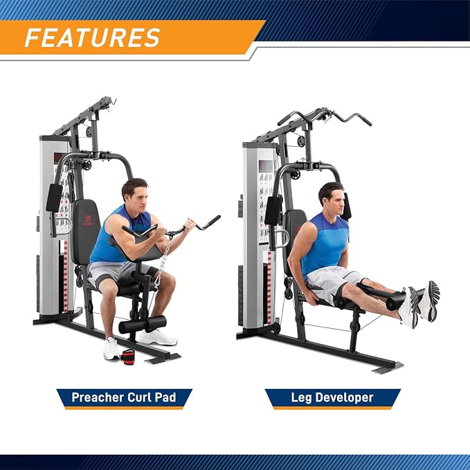 Marcy Multifunction Steel Home Gym 150lb Weight Stack Machine