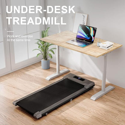 Walking Pad Treadmill, 6.2MPH Portable Under Desk Treadmills for Home Office, 3 in 1, No Assembly Required, Remote Control, 300 Lb Capacity