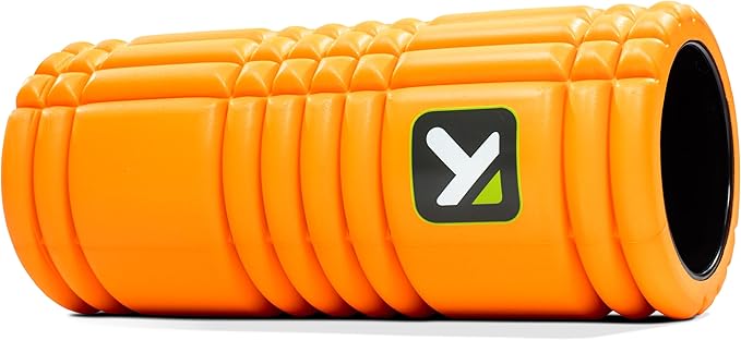 TRIGGERPOINT Performance Therapy Grid Foam Roller with Free Online Instructional Videos, Original (13-inch), Orange