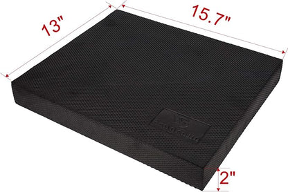 Balance Pad, Non-Slip Foam Mat & Ankles Knee Pad Cushion for Physical Therapy, Rehabilitation, Core Balance and Strength Stability Training, Yoga & Fitness, 15.7 x 13 x 2 Inch