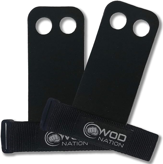 WOD Nation Barbell Gymnastics Grips Perfect for Pull-up Training, Kettlebells. Hand Grips for Cross Training, Weight Lifting, and Cross Training - Grips for Men and Women - Tactical Grips