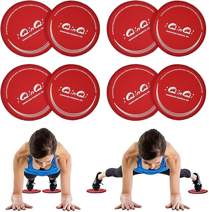 Exercise Core Sliders for Working Out, Dual Sided Sliding Discs Use on Hardwood Floors, Workout Glider Discs Abdominal & Total Body Gym Exercise Equipment for Home