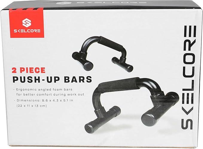 Push Up Bars Strength Trainer - Push Up Handles for Floor Workouts with Ergonomic Non-Slip Comfort Foam Grip Handles for Home Fitness Training - Chest exerciser for Men and Women