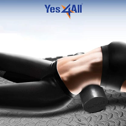 Yes4All Soft-Density Round PE 12/18/ 24/36 inch Foam Rollers for Muscle Massage, Yoga Core Exercise & Physical Therapy