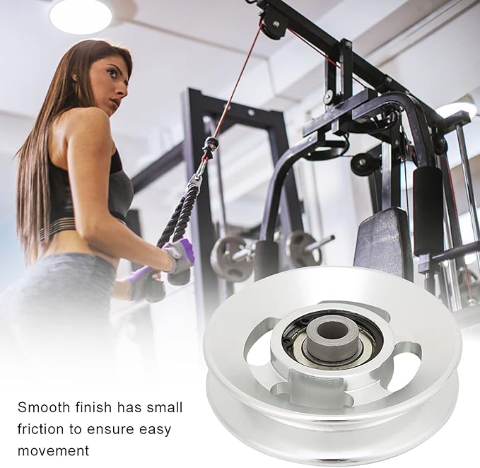 Fitness Pulley Universal Wheel Gym Strength Training Accessory Aluminium Alloy Wheel for Exercise Strength Training Equipment