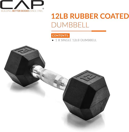 CAP Barbell Coated Hex Dumbbell Weight