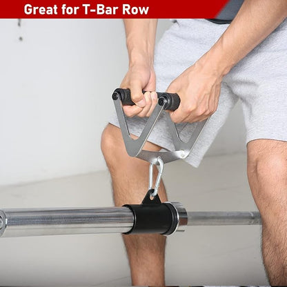 SYL Fitness T-Bar Row Platform Post Insert Landmine Attachment – Landmine Row Handle for Barbell – Home Gym Workout Equipment