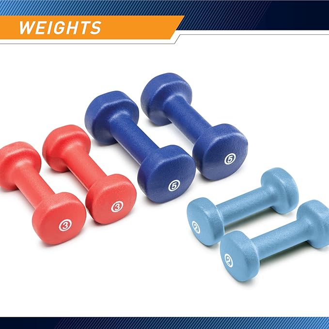 Marcy Colored Neoprene Dumbbells