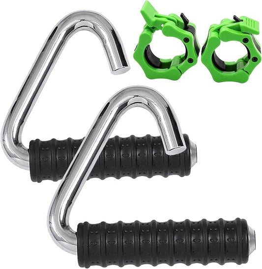 Pull-up Handle, Neutral Grip Attachment, Compatible with All Barbell Bars, Resistance Bands.