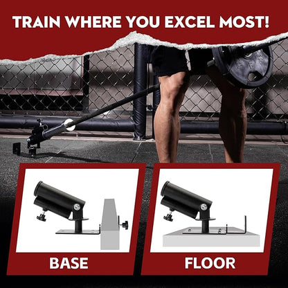 T Bar Row Fits Olympic Barbell, Landmine Attachment for Barbell for Man and Women Strengthens Back, T-Bar Row Attachment Featuring Landmine Handle for Full-Body & Support Deadlifts and Squats