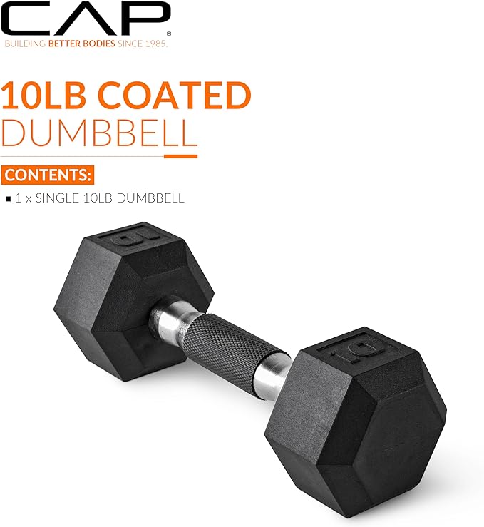 CAP Barbell Coated Hex Dumbbell Weight